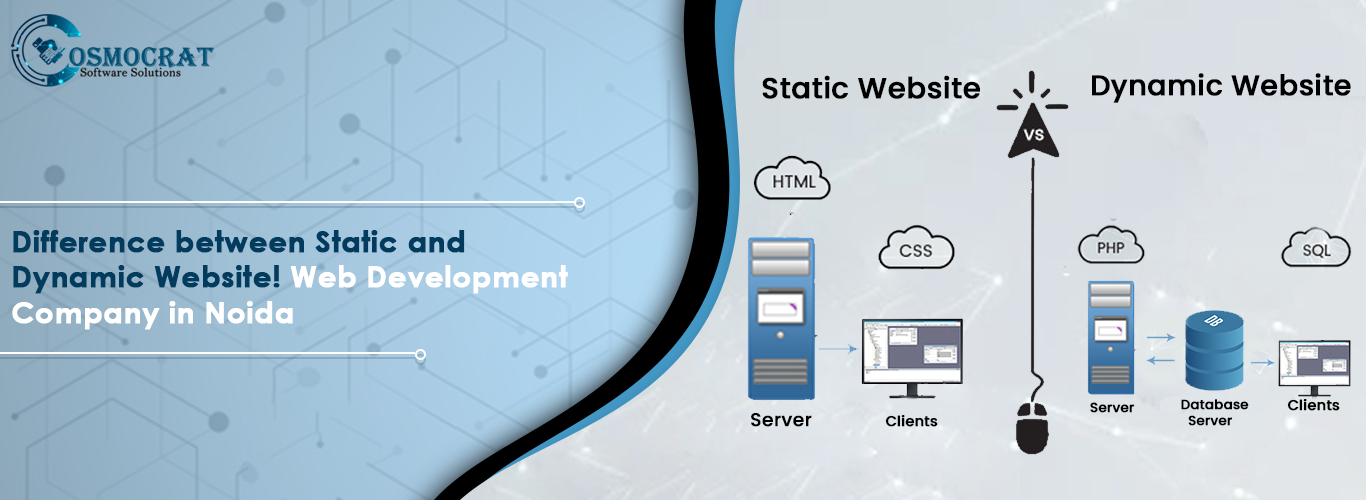 Difference between Static and Dynamic Website! Web Development Company in Noida